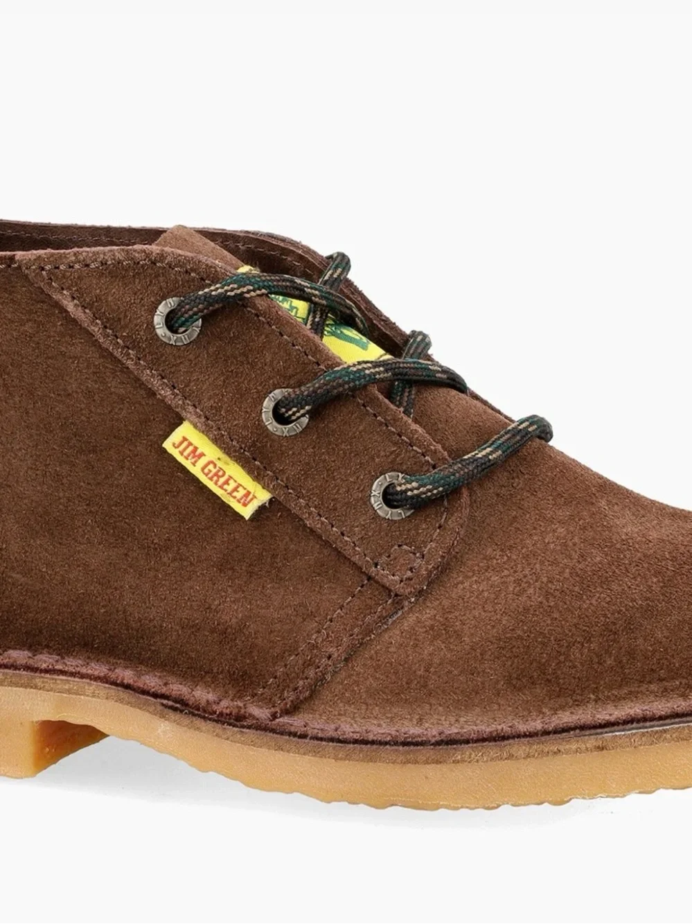 NWT Jim Green Men's Brown Suede Chukka Boots with Gum Crepe Sole